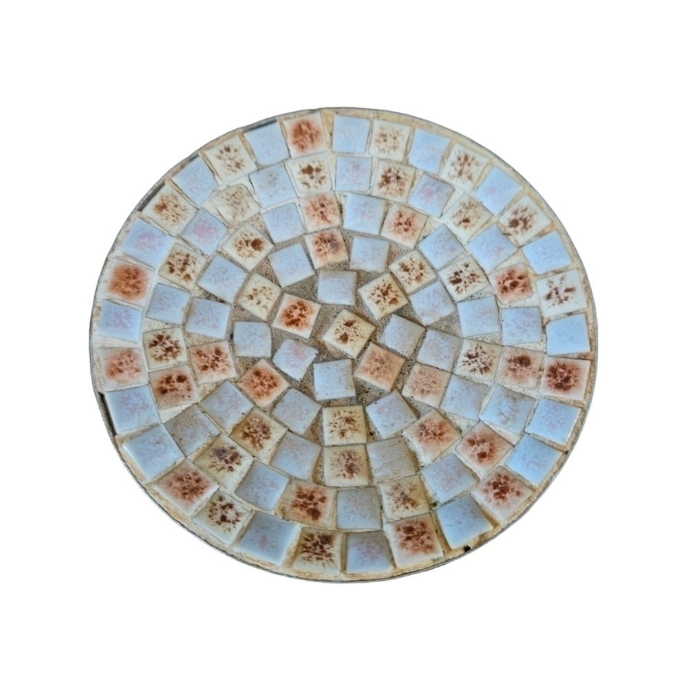 VINTAGE Enameled tile plate.